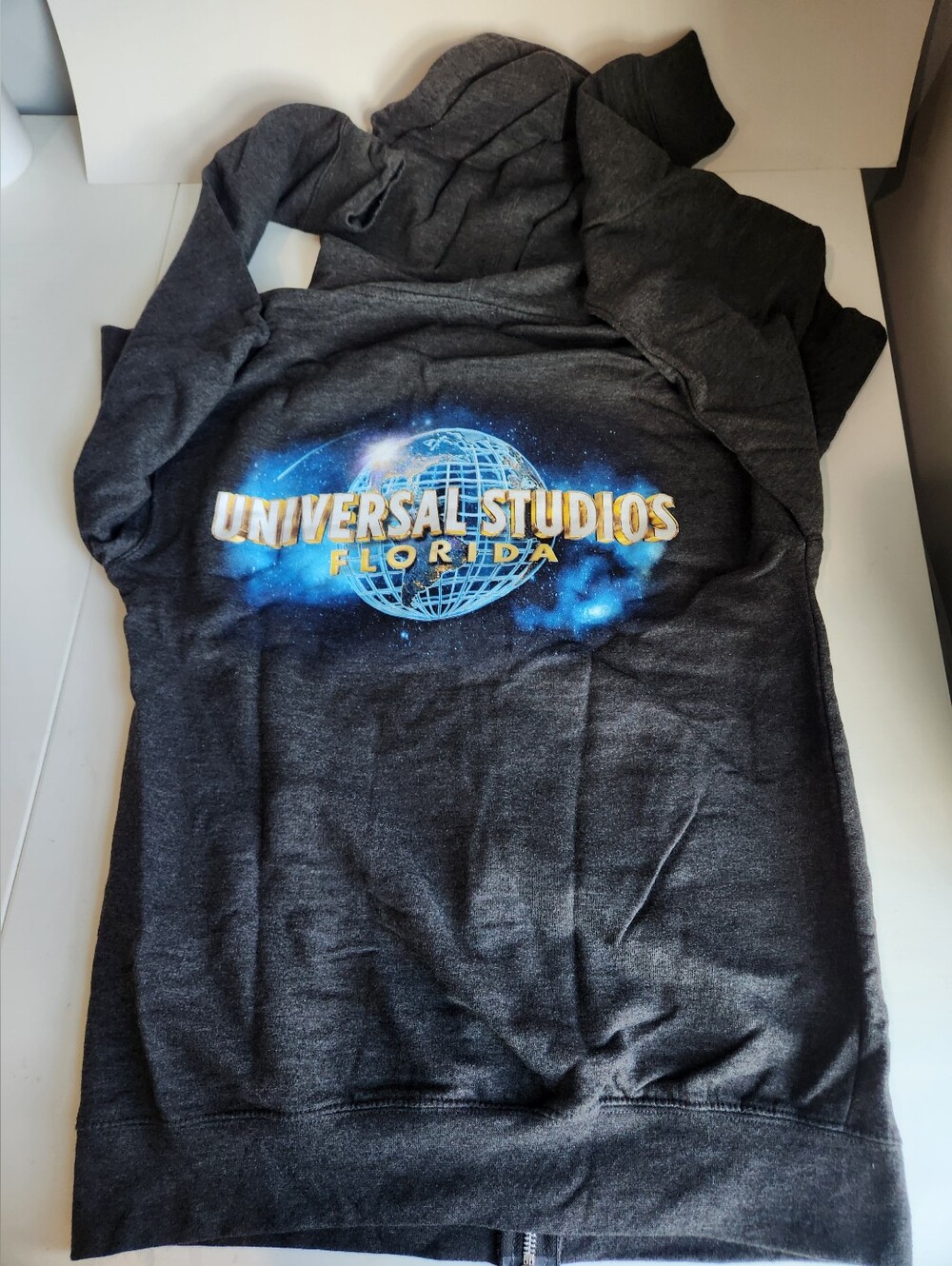 Universal Studios Orlando Florida Full Zip Hoodie Sweatshirt Gray Hooded Size M